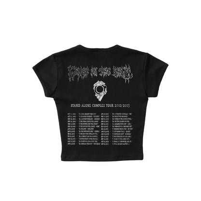 Ghost in the Shell x Cradle of Filth "Cruelty and the Beast" - LAA Baby Rib Crop Top