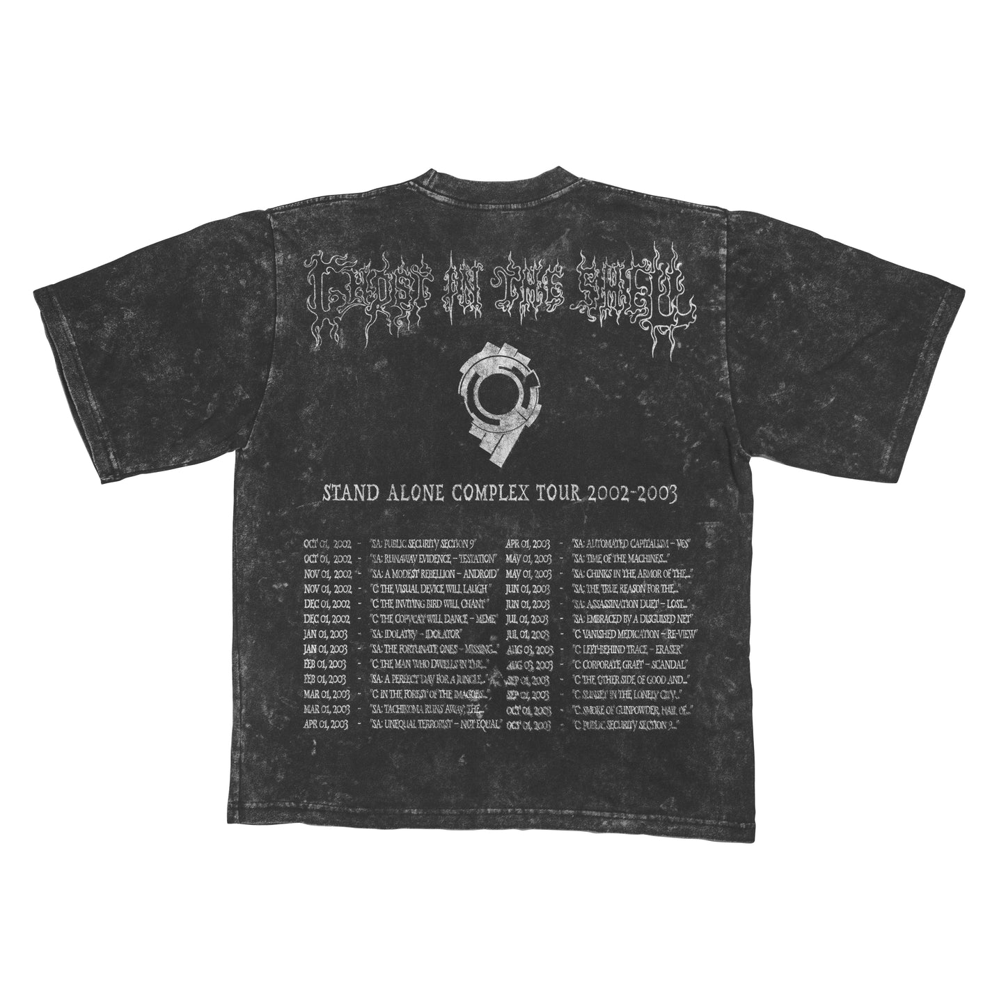 Ghost in the Shell x Cradle of Filth "Cruelty and the Beast" - Mineral Wash *limited*