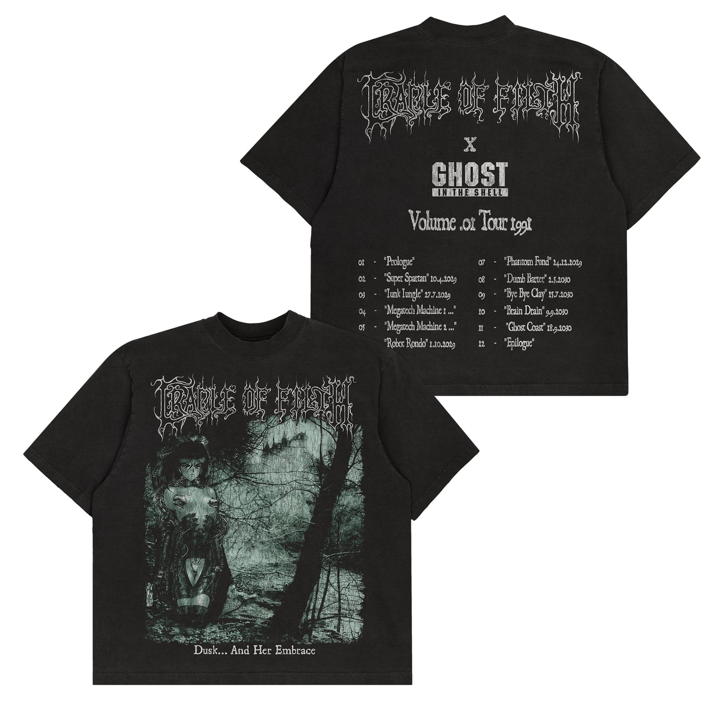 Ghost in the Shell x Cradle of Filth "Dusk And Her Embrace" - Tee