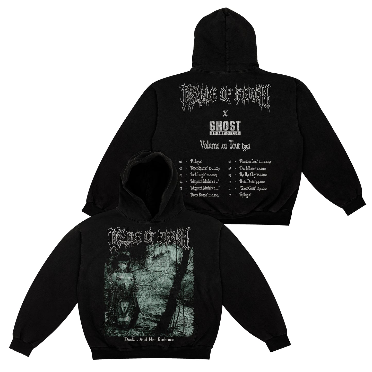 Ghost in the Shell x Cradle of Filth "Dusk And Her Embrace" - Hoodie