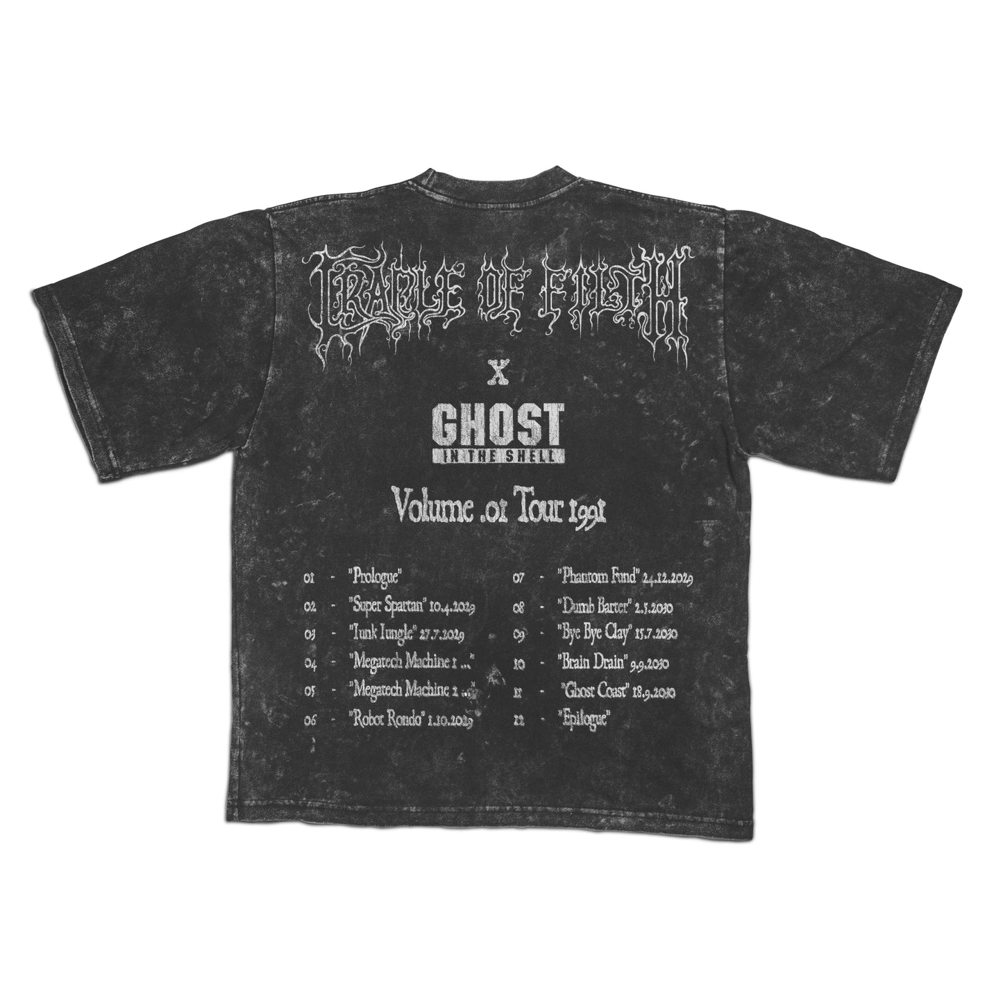 Ghost in the Shell x Cradle of Filth "Dusk And Her Embrace" - Mineral Wash *limited*
