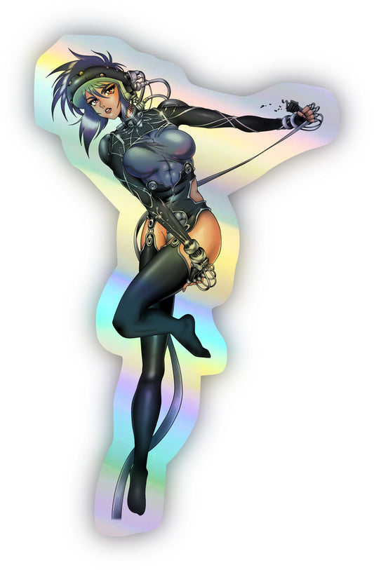 Ghost in the Shell Motoko Holographic Sticker