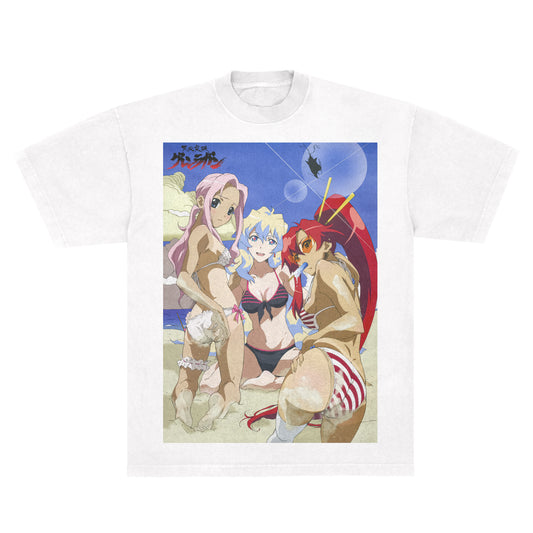 Gurren Lagann "Beach Day" - LAA 1801 White *Limited*