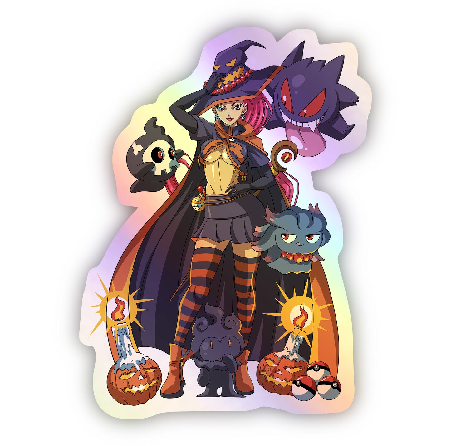 Pokémon Jessie "Spooky Season" Holographic Sticker