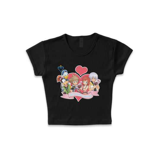 Kingdom Hearts St. Valentine's Day - LAA Baby Rib Crop Top
