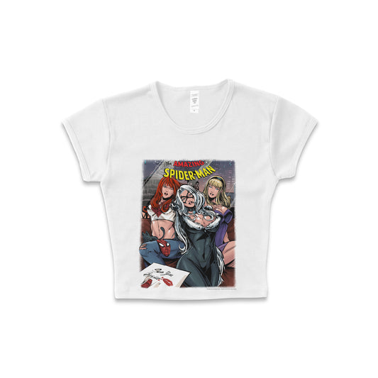 Ladies of Spider-Man - LAA Crop Top White *limited*
