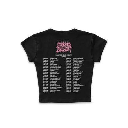 Morbid Angel x Sailor Moon F&B print - LAA Baby Rib Crop Top