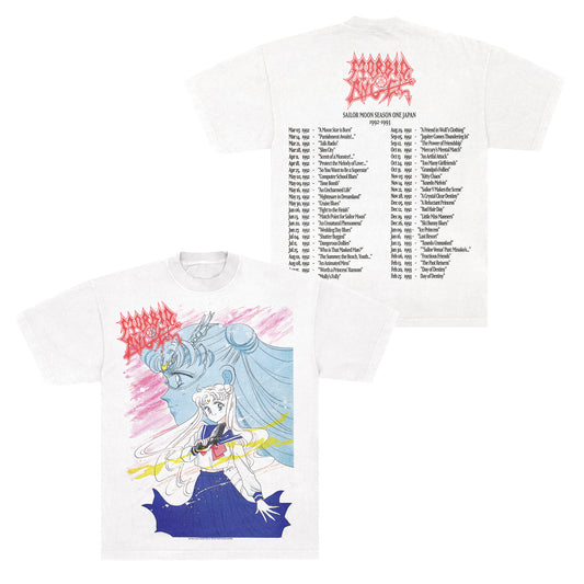 Morbid Angel x Sailor Moon F&B print - LAA 1801 White *Limited*