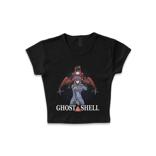 Ghost in the Shell Motoko's Web - LAA Baby Rib Crop Top