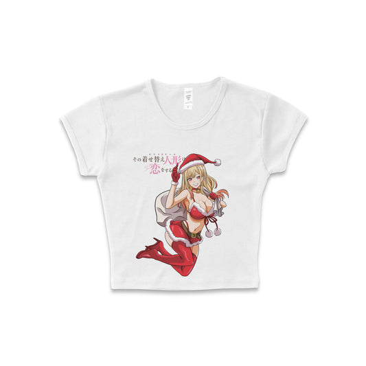 My Dress-up Darling Marin Christmas - LAA Baby Rib Crop Top White *Limited*
