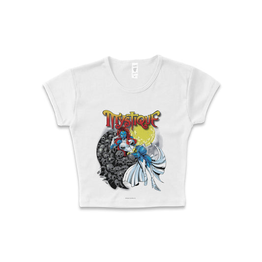 X-men "Mystique" - LAA Baby Rib Crop Top White *limited*