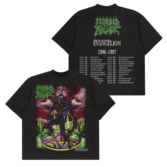 Morbid Angel x Evangelion "Domination" F&B print - Tee