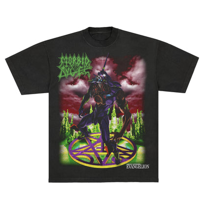 Morbid Angel x Evangelion "Domination" F&B print - Tee