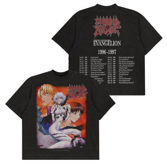 Morbid Angel x Evangelion "Tears" F&B print - Tee