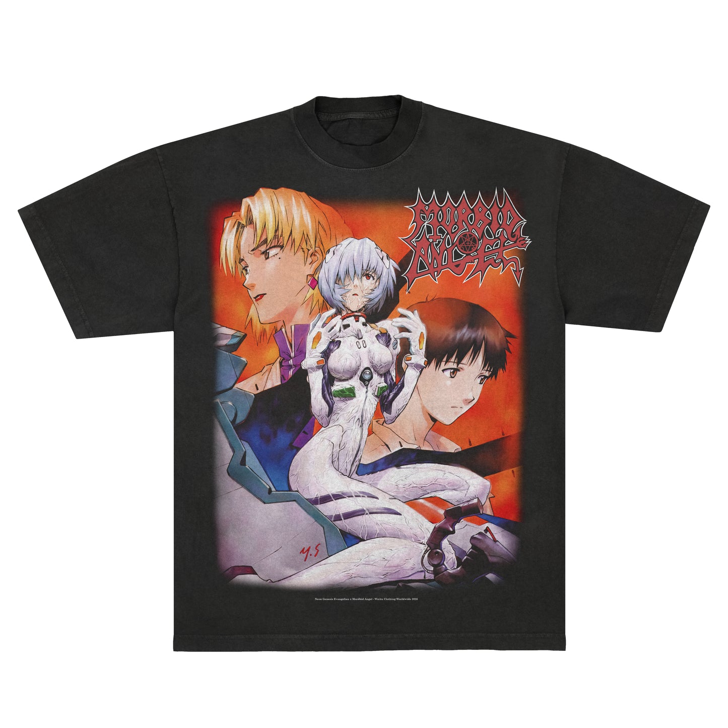 Morbid Angel x Evangelion "Tears" F&B print - Tee