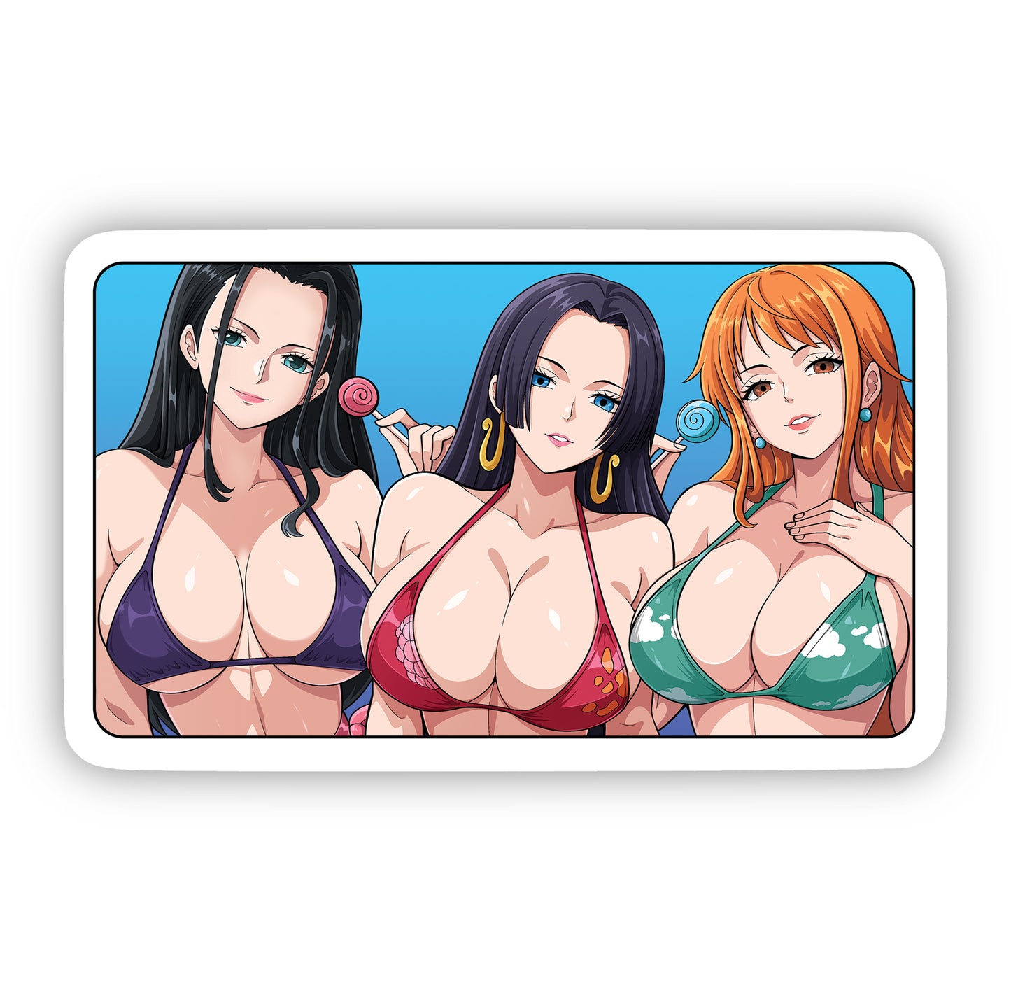 One Piece 3 Girls Sticker