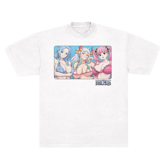 One Piece 3 Girls v2 - LAA 1801 White *Limited*