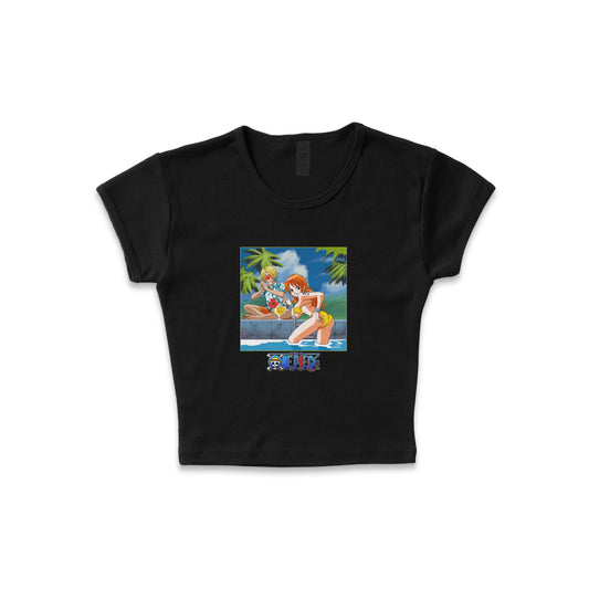 One Piece Nami "Pool Day" - LAA Baby Rib Crop Top