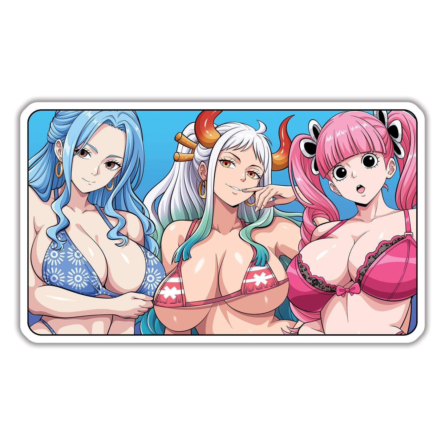 One Piece 3 Girls v2 Sticker