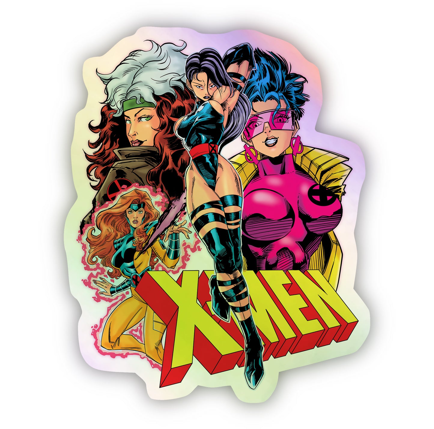 X-Men "Psylocke & Friends" Holographic Sticker