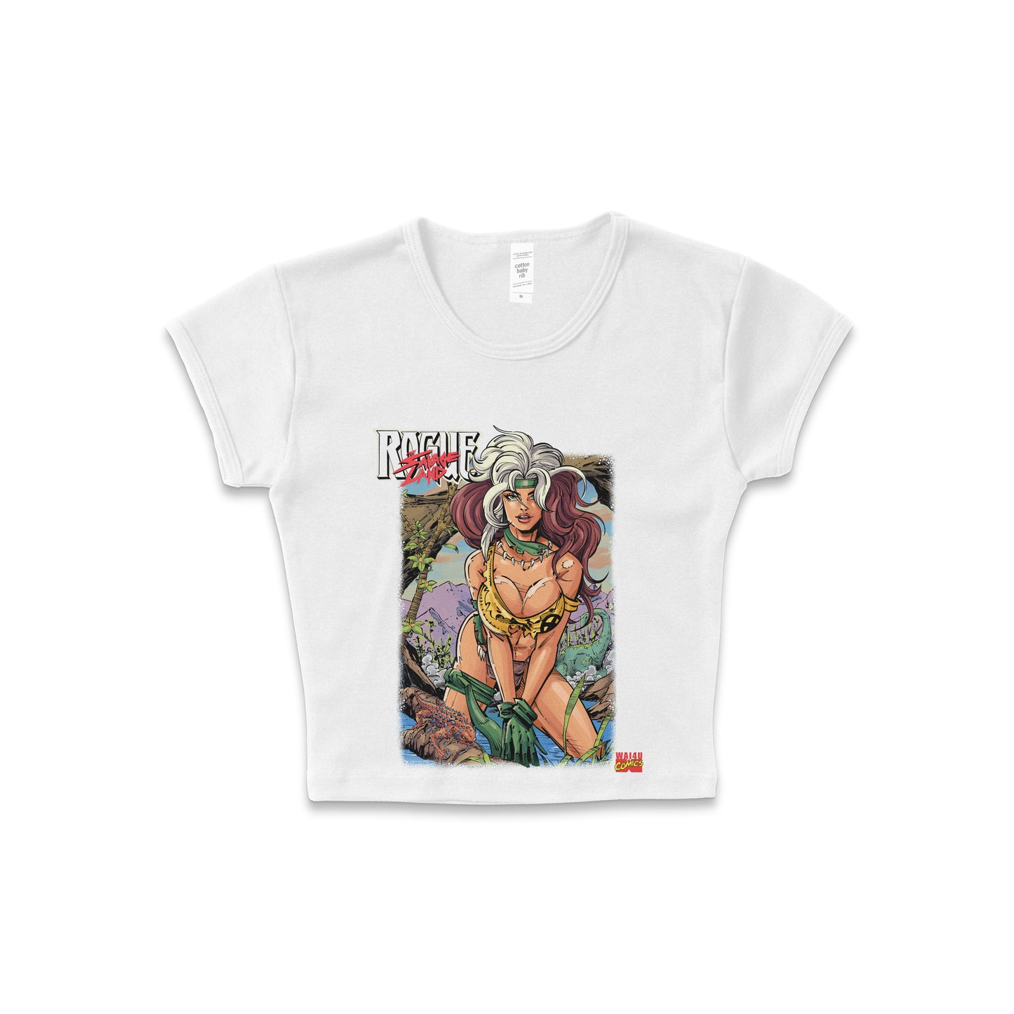 Rogue Savage Land - LAA Baby Rib Crop Top White *limited*