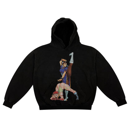 Super Street Fighter 2 Turbo F & B Print - Hoodie