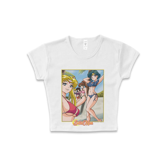 Sailor Moon "Endless Summer" - LAA Crop Top White *limited*