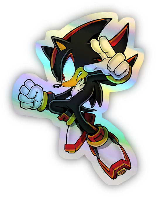 Shadow the Hedgehog Sticker Holographic