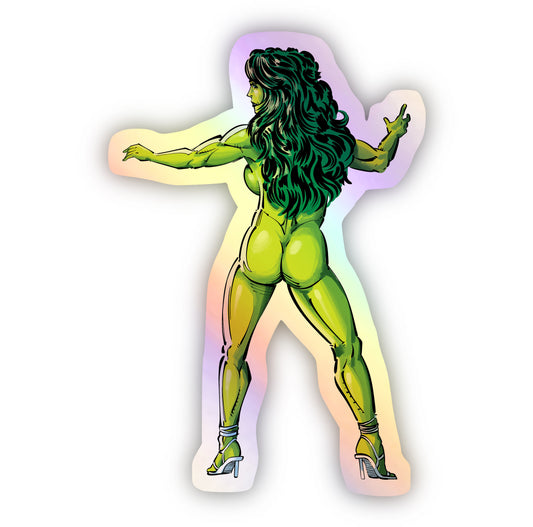 She-Hulk "Cheeky" Holographic Sticker