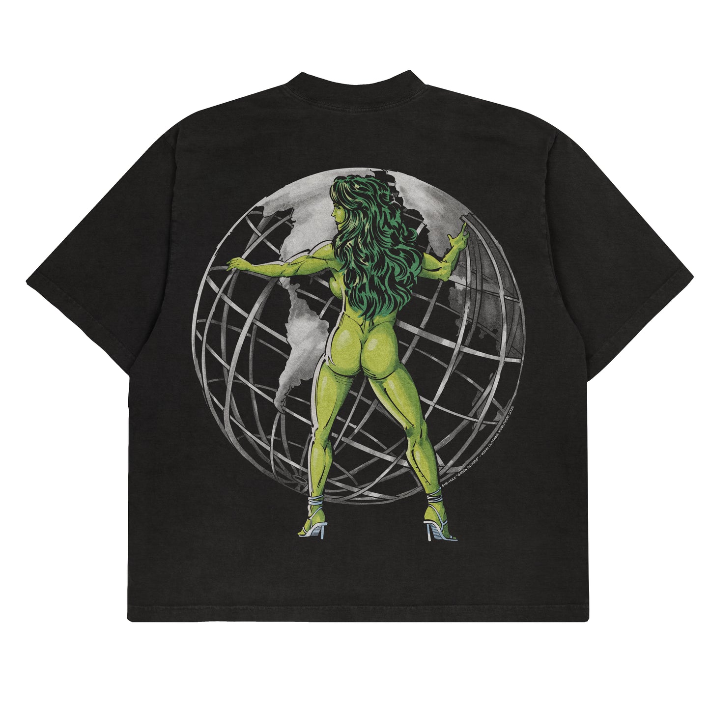 She-Hulk "Green Globes" F&B print - Tee