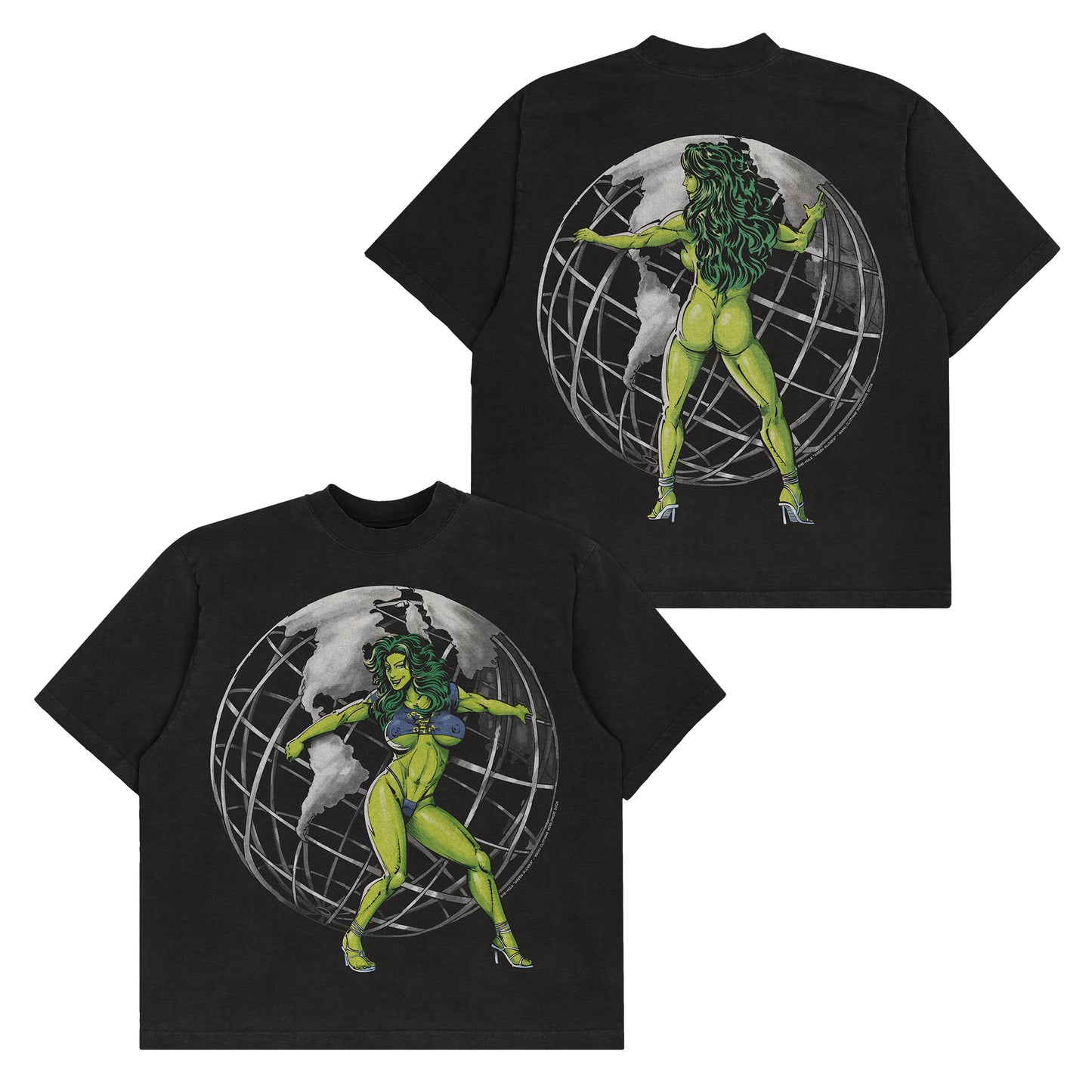 She-Hulk "Green Globes" F&B print - Tee