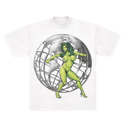 She-Hulk "Green Globes" NSFW F&B print - LAA 1801 White *Limited*