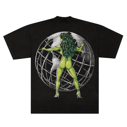 She-Hulk "Green Globes" F&B print - Tee