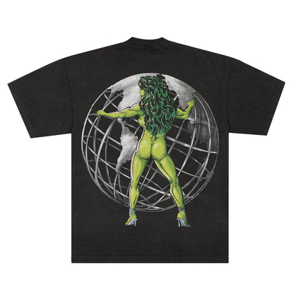 She-Hulk "Green Globes" F&B print - Tee