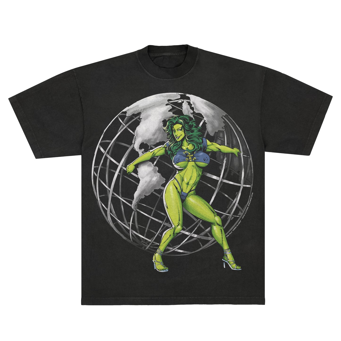 She-Hulk "Green Globes" F&B print - Tee