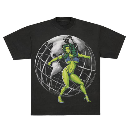 She-Hulk "Green Globes" F&B print - Tee