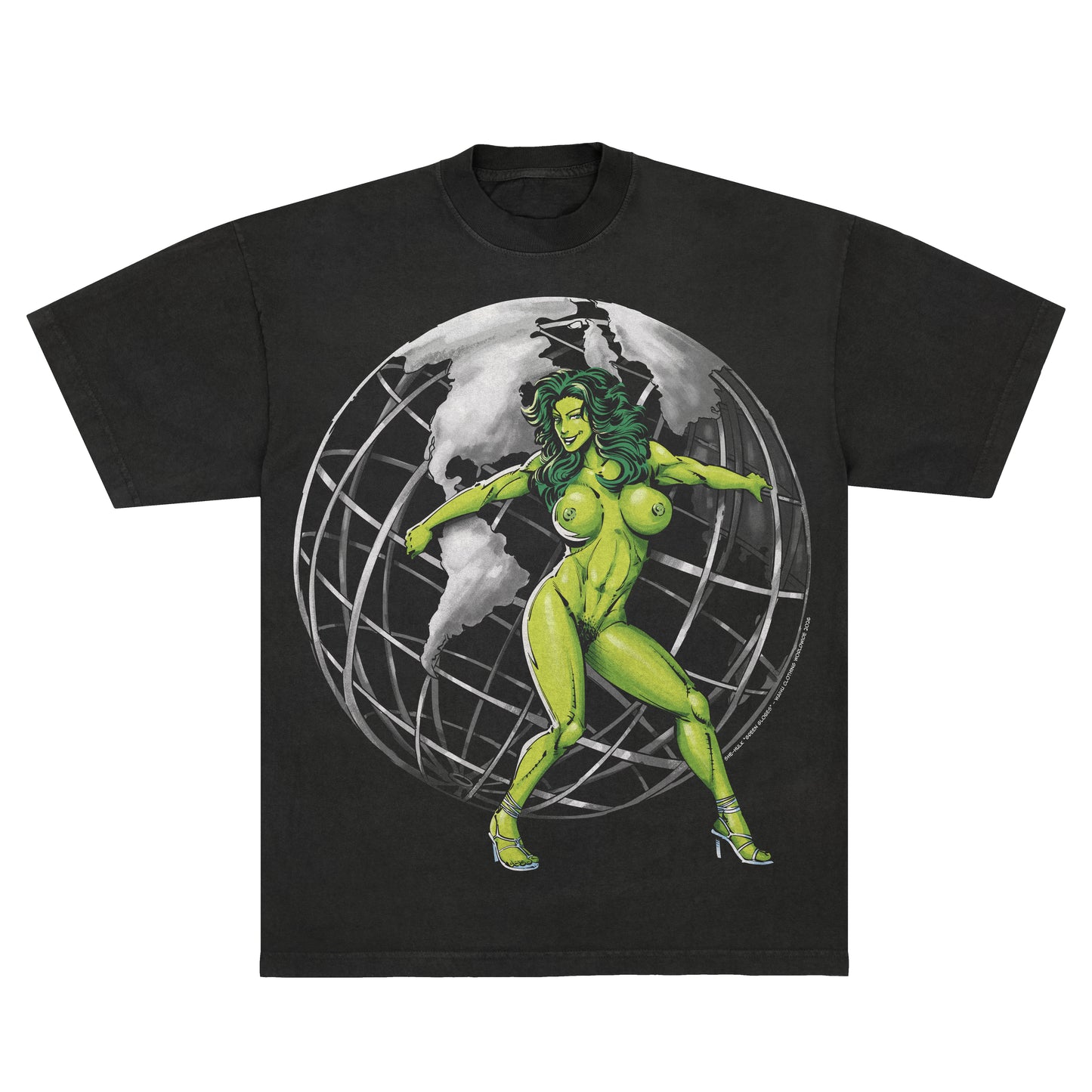 She-Hulk "Green Globes" NSFW F&B print - Tee