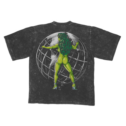 She-Hulk "Green Globes" F&B print - Mineral Wash