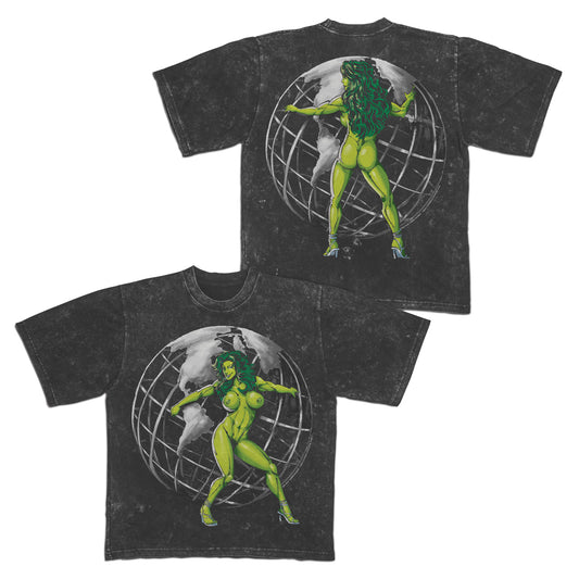 She-Hulk "Green Globes" NSFW F&B print - Mineral Wash