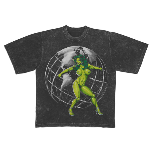 She-Hulk "Green Globes" NSFW F&B print - Mineral Wash