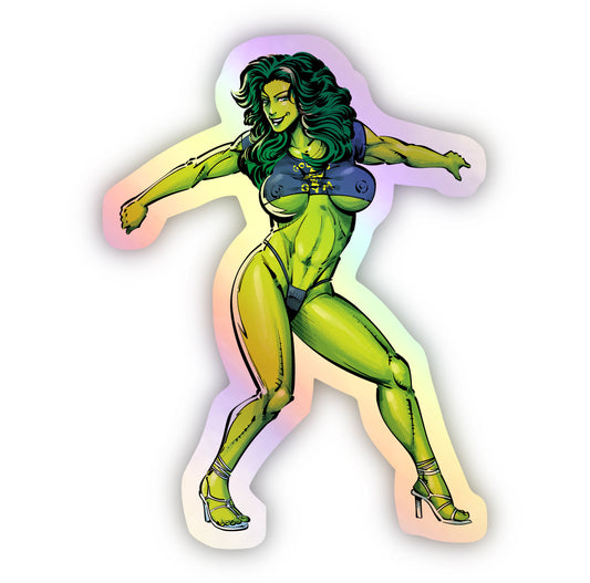 She-Hulk "Green Globes" Holographic Sticker