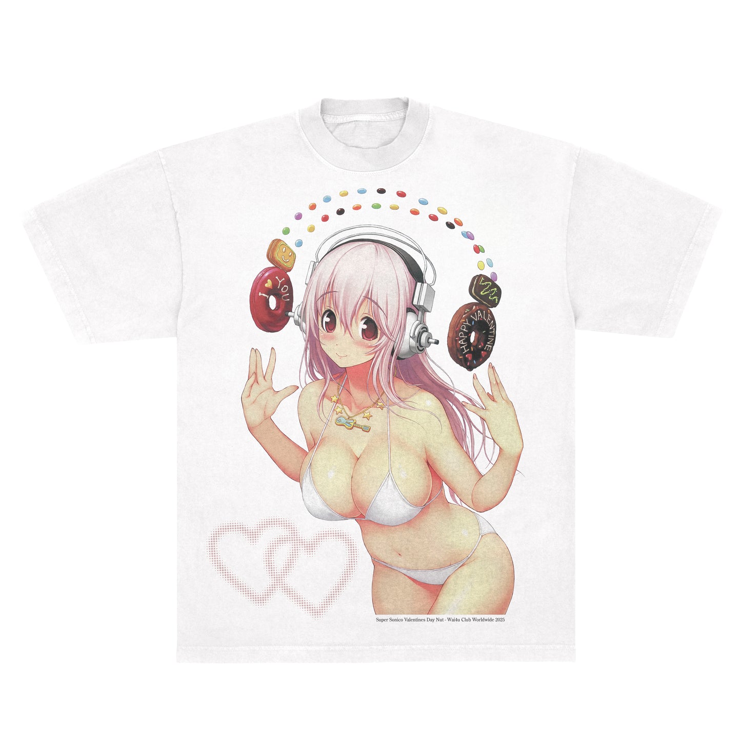 Super Sonico Valentines Day Nut - LAA 1801 White *Limited*