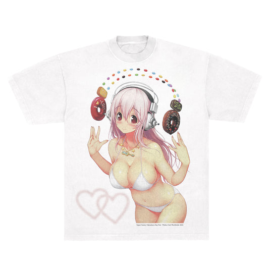 Super Sonico Valentines Day Nut - LAA 1801 White *Limited*