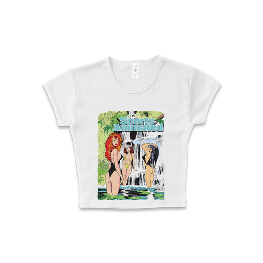 Sports Animated Issue #2 (Redux) - LAA Crop Top White *limited*