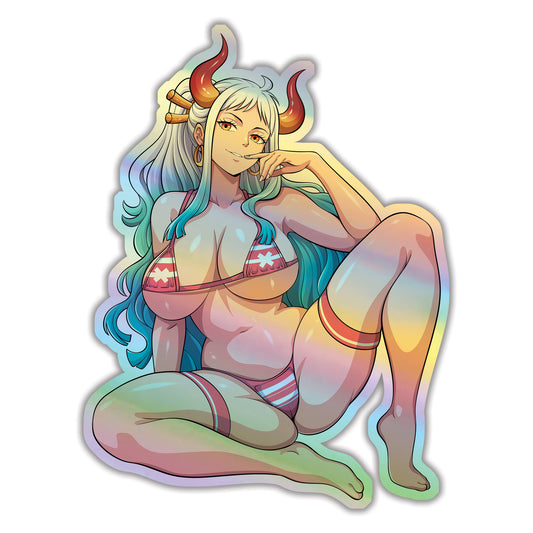 One Piece Yamato Holographic Sticker