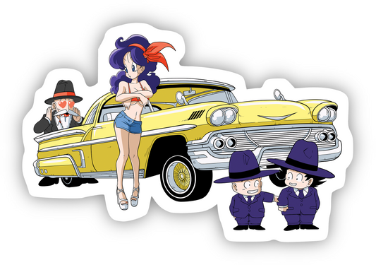 Dragonball Launch Lowrider Sticker