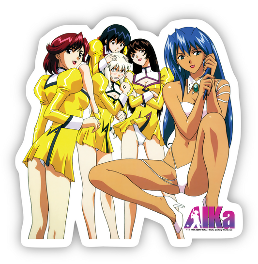 Agent Aika Golden Delmo Sticker