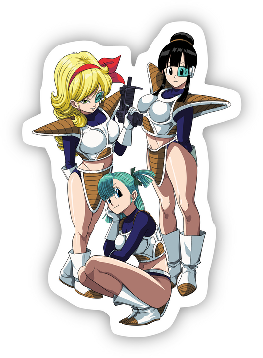 Dragonball Girls Saiyan Mode Sticker