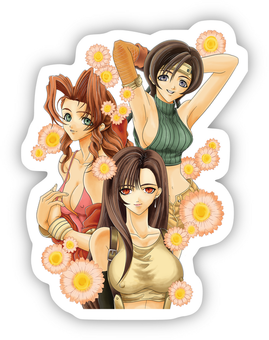 Final Fantasy VII "Flower Girls" Sticker