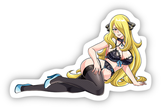 Pokémon Cynthia Lingerie Sticker